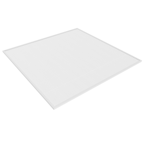 Кассета перфорация алюминий 595х595 мм открытый тип, белый, кромка "Board" 0,3 мм