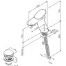 Смеситель для раковины с донным клапаном AM.PM Spirit 2.0 F70A82100