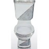 CREAVIT KLASIK Декор DIAG./GRI Комплект (унитаз, бачек, комплектация-механизм смыва, крышка) 