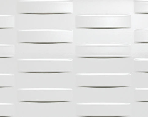 Настенная/напольная плитка из белой глины Dwell 3D Grid Off White 40x80