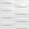 Настенная/напольная плитка из белой глины Dwell 3D Grid Off White 40x80