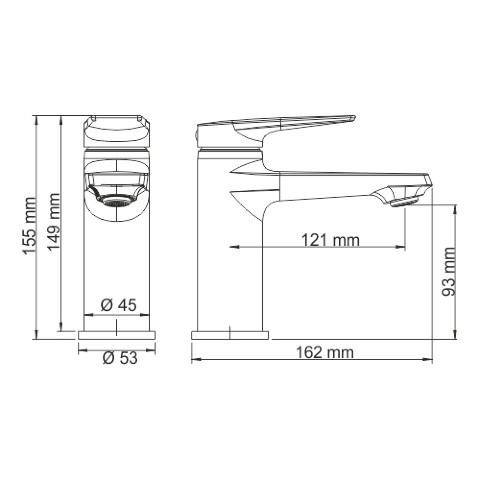 Glan 6603 Смеситель для раковины