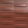 Настенная/напольная плитка из белой глины Dwell 3D Grid Rust 40x80