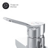 Смеситель для ванны и душа излив 300 мм, душевой набор, хром, AM.PM X-Joy F85A95000