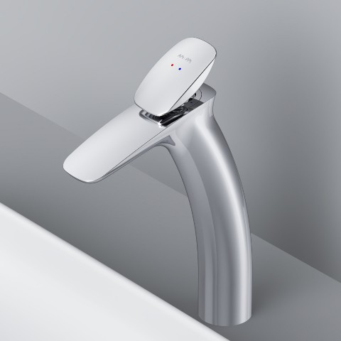 Смеситель для раковины, высокий, с донным клапаном AM.PM Spirit 2.0 F70A92200