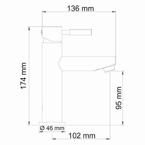 Main 4104 Смеситель для раковины