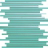 Настенная/напольная плитка из белой глины Dwell Turquoise Mosaico L