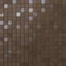 Настенная/напольная плитка из белой глины Dwell Brown Leather Mosaico Q