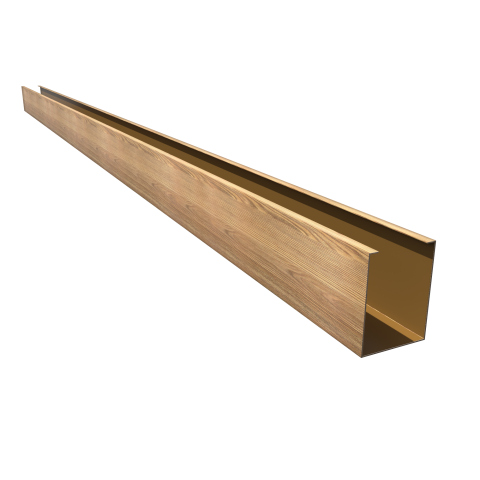 Кубообразная рейка Ш50/В50 дерево алюминий 0,4 White Wood