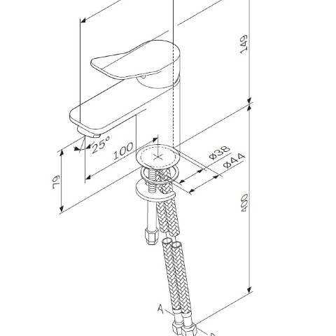 Смеситель для раковины AM.PM X-Joy F85A02100