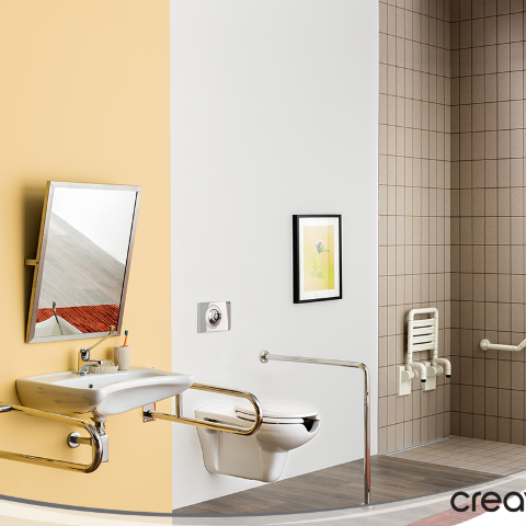 CREAVIT Раковина для инвалидов 50*60