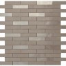 Настенная/напольная плитка из белой глины Dwell Greige Mosaico Brick