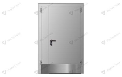 Полуторная дверь с отбойником EI-60