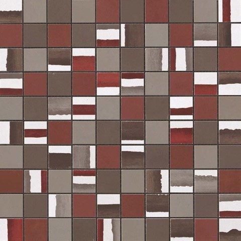 Настенная/напольная плитка из белой глины Dwell Rust Mosaico Mix