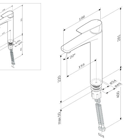 Смеситель для раковины AM.PM Gem F90A92000