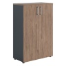  Шкаф NW 1280 закрытый темный орех/антрацит