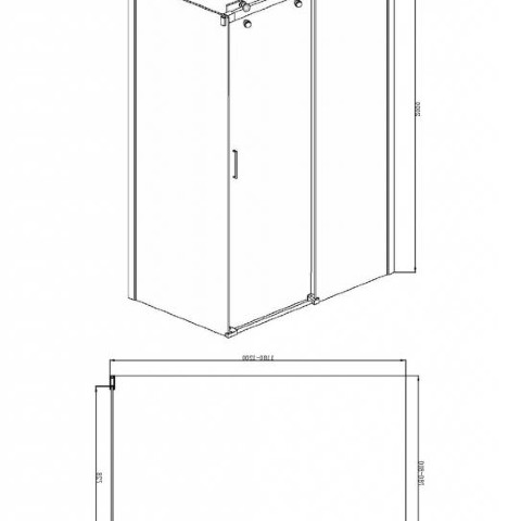 Душевой уголок BRAVAT Wave BS120.3102S