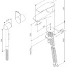 Смеситель для раковины с гигиеническим душем AM.PM Gem F90A03000