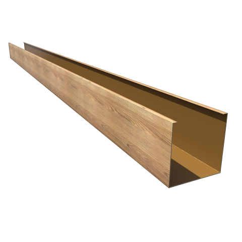 Кубообразная рейка Ш50/В30, цинк 0,45 Antique Wood, White Wood