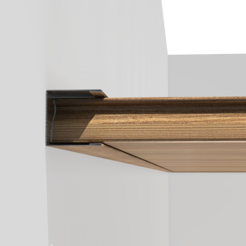 Рейка 150 мм Honey Wood, алюминий 0,4 Рейка 150 мм Honey Wood, алюминий 0,4