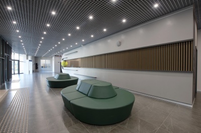 Потолок Грильято ячейка 100х100 мм, алюминий 0,3 мм, эконом 27 мм