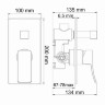 Смеситель для ванны и душа Aller арт. 10641