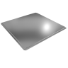 Кассета алюминий 595х595 мм открытый тип, серебро, кромка "Line" 0,3 мм
