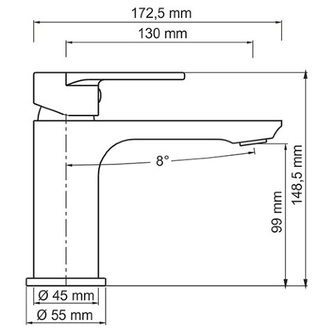 Elbe 7403 Смеситель для раковины