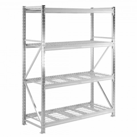 Стеллаж MS Pro 250/150x60/4 b с сетчатыми полками