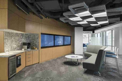 Панель акустическая декоративная модуль тип бикубик на потолок