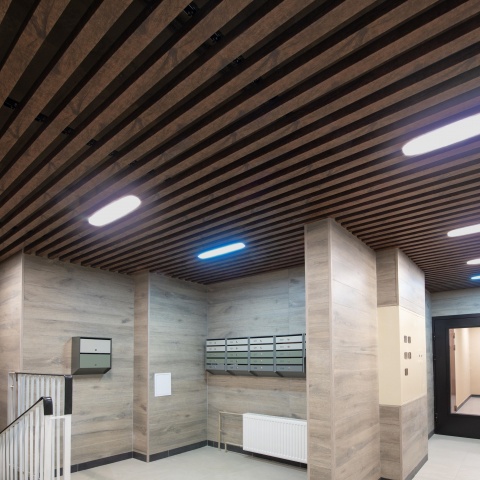 Кубообразная рейка Ш60/В60, цинк 0,45 Honey Wood 