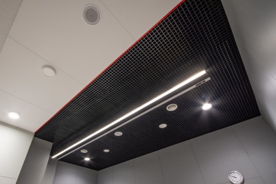 Потолок Грильято GL-15 ячейка 75х75 мм, алюминий 0,3 мм  h=38