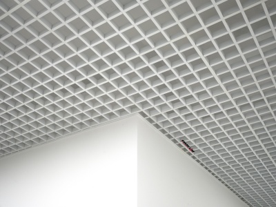 Потолок Грильято GL-15 ячейка 100х100 мм, алюминий 0,3 мм  h=33