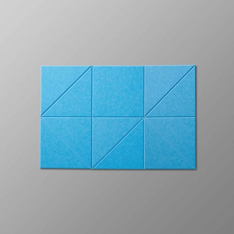 Панель акустическая декоративная треугольник равносторонний с печатью 340x295