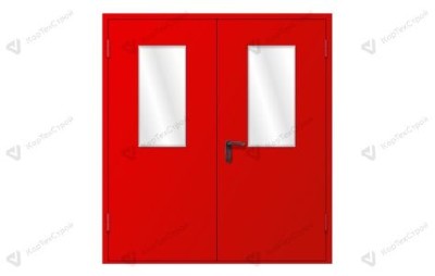 Двупольная противопожарная дверь ДПСО-2 Eiw-30