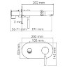 Main 4130 Встраиваемый смеситель для раковины