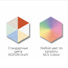 Акустические плиты Aria Color Isofon цветные E