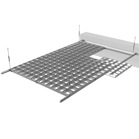 Потолок Грильято GL-15 RAL, h=33, 38 мм