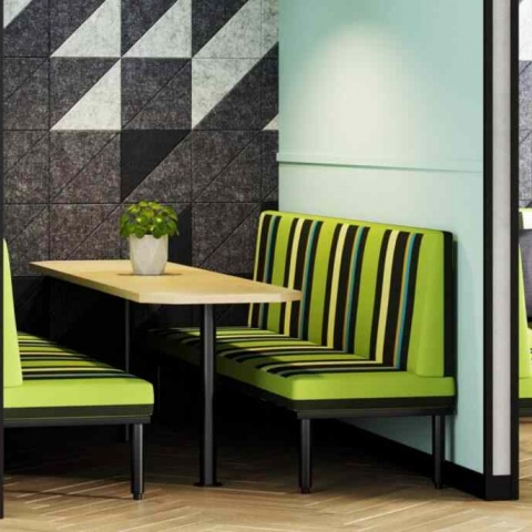 Панель акустическая декоративная треугольник прямоугольный с печатью 300x300