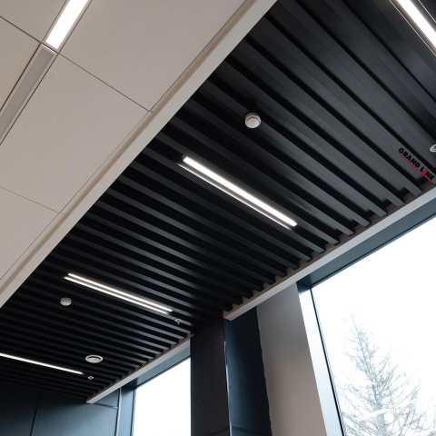 Кубообразная рейка Ш30/В40 черный, алюминий 0,3