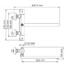 Термостатический смеситель для ванны с длинным изливом Berkel арт. 4822L Thermo