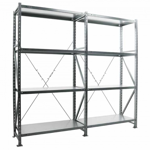 Стеллаж MS U 200/200(100+100)x50/8 (4+4) (Нагрузка на полку 300)