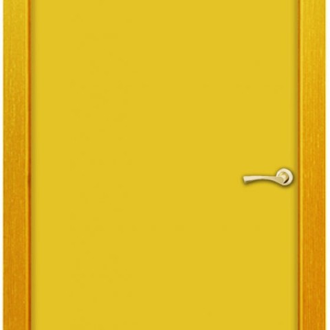 Межкомнатная деревянная дверь облицованная декоративным пластиком