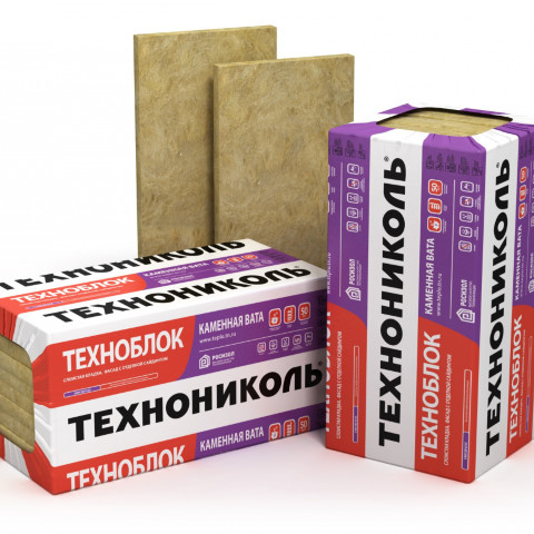 Базальтовый утеплитель ТехноНИКОЛЬ Техноблок Стандарт 1200х600х80 мм