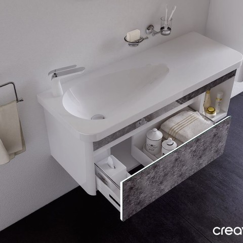 CREAVIT Раковина TP120 мебельная (45*120 см)