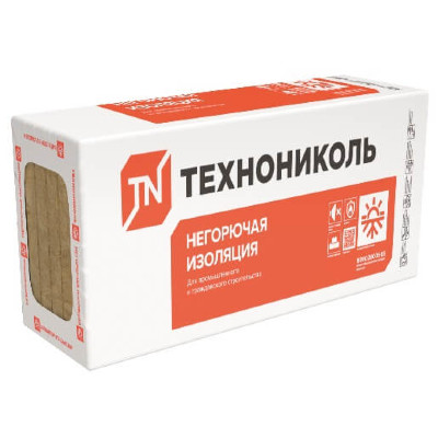 Базальтовый утеплитель ТехноНИКОЛЬ Технолайт Оптима 1200х600х70 мм